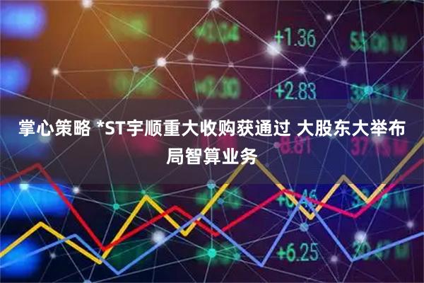 掌心策略 *ST宇顺重大收购获通过 大股东大举布局智算业务