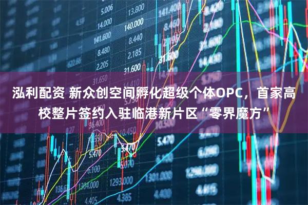 泓利配资 新众创空间孵化超级个体OPC，首家高校整片签约入驻临港新片区“零界魔方”